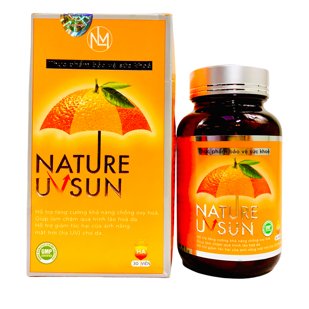 Combo Set 2 Hộp Viên Uống Nature UVSUN (30 Viên/Hộp) - Giúp Chống Oxy Hóa - Bảo vệ da khỏi tia UV